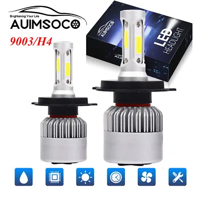 1 Pair H4 9003 HB2 LED Headlight Bulb Conversion Kit High Low Beam 6000K 3200LM • $24.99