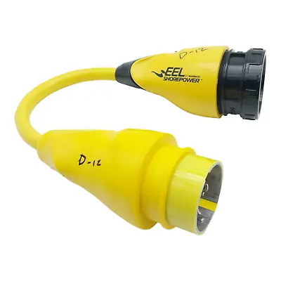 Marinco P503-30 EEL 30A-125V Female To 50A-125V Male Pigtail Adapter • $99