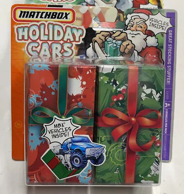 NEW. Matchbox Holiday Cars Surprise Wrapped 2 Pack   HOLIDAY GIFT IDEA 2007 • $13.48