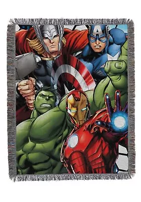 Marvel Avengers - Best Team Woven Tapestry Throw 48  X 60  Blanket (new) • $29.99