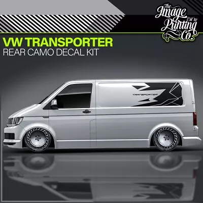 VW Transporter Rear Camo Vinyl Decal Kit - T4 T5 T6 -  Sticker - Camper Mods • £69.95