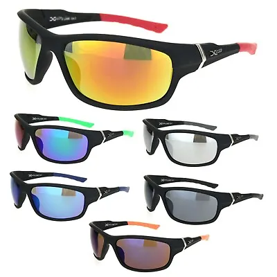 Xloop Mens Warp Around Sport Plastic Rectangular Sunglasses • $9.95