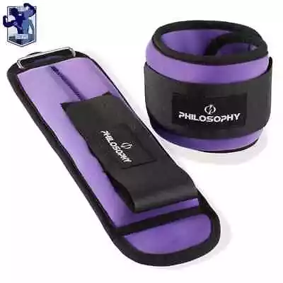 Philosophy Ankle/Wrist Hand Weights 2 Lbs. Purple • $11.89