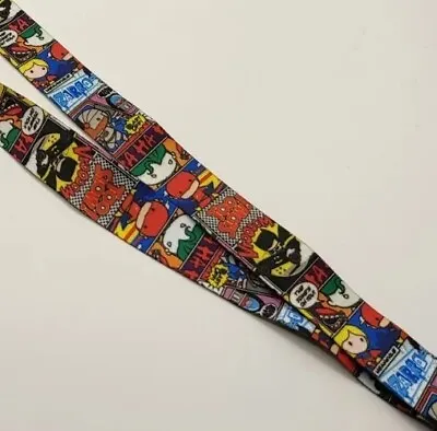 $9.47 • Buy DC Comic Lanyard ID Badge Key Chain Holder School Batman Superman 
