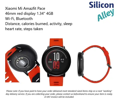 View Details Xiaomi Amazfit Pace Smartwatch Fitness Monitor - Red • 35£