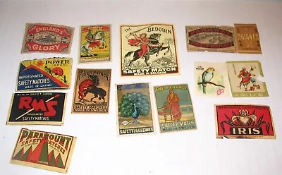 Matchbox Label Lot EARLY Unusual And Graphic Assortment TAKE A LOOK • $9.99