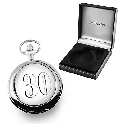 30th Wedding Anniversary Mother Of Pearl Face Pocket Watch 30 Years Married Gift • £37.99