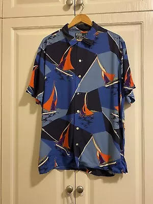 Ralph Lauren Sailing Beach Shirt VTG XL • $40