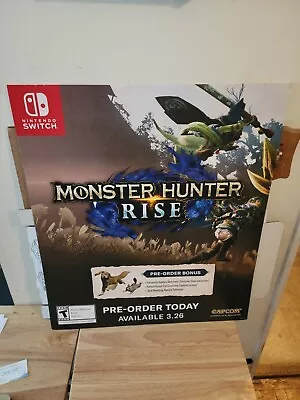 Monster Hunter Rise Promotional Advertising Video Game Display Poster 24 ×28  • $69.99