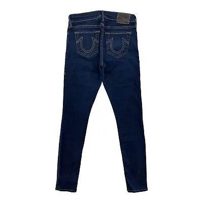 True Religion Women Size 29 Dark Blue Casey Low-Rise Super Skinny Made In USA • $19.99