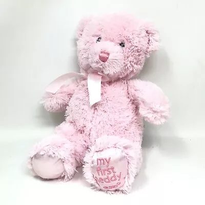 Baby Gund MY FIRST TEDDY Bear Small Pink Plush Super Soft Cuddly Lovey • $14.95