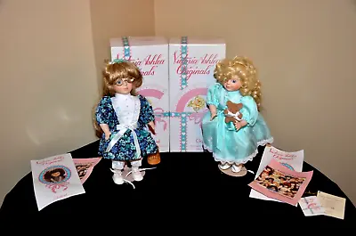 SET 2 Porcelain Dolls Victoria Ashlea Originals 1993 Goebel Susan Christine Box • $19.99