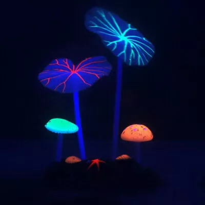 Luminous Silicone Artificial Coral Plant Fish Tank Accessories Aquarium HOT • $12.64