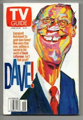 TV Guide Magazine April 14 2001 David Letterman Phillip Burke Lauren Graham • $10.75