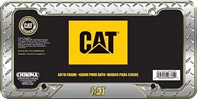 CAT Caterpillar Tread Plate Auto License Plate Frame • $24.99