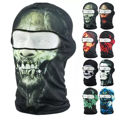 $8.99 • Buy Windproof Ski Mask Ghosts Skull Face Masks Tactical Balaclava Hood For Men Women