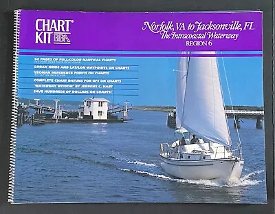 Chart Kit Norfolk VA To Jacksonville FL Intracoastal Cruising Sailing Map • $18