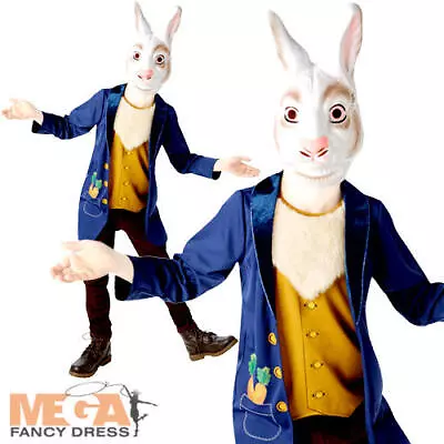 Mr White Rabbit Fancy Dress Hare Wonderland Book Week Day Kids Childrens Costume • £4.99