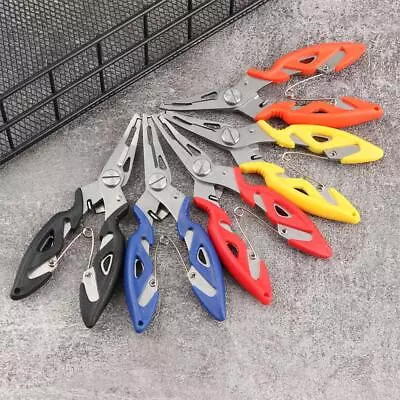 Fishing Pliers Bait Line Cutter Stainless Steel Scissor Hook Removers • $12.06