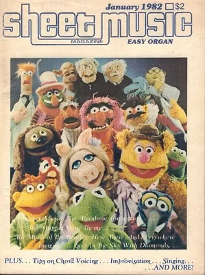 Sheet Music Magazine Jim Henson's Muppets January 1982 011018nonr • $11.69