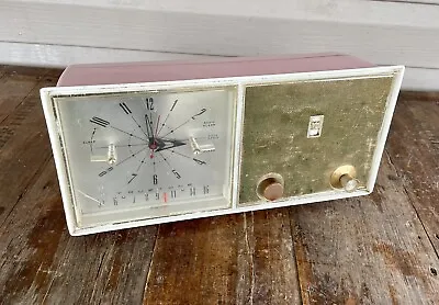 Vintage Mid Century Radio Pink Truetone Model 2375 AS IS • $45