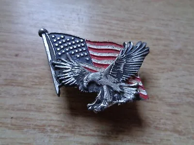 $7.99 • Buy American Eagle US Flag Pin Motorcycle Vest Jacket Hat Shirt Lapel Badge Biker