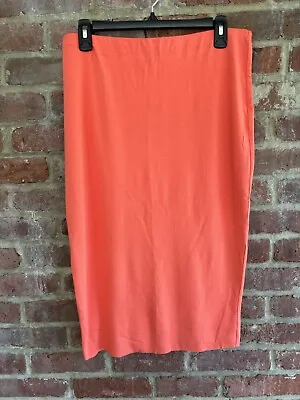 NWT Vince Camuto Women’s Stretch Knit Midi Tube Orange/Papaya Skirt Size Large • $39