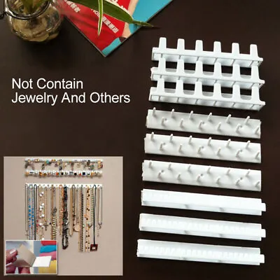 9x Jewelry Necklace Organizer Holder Hanger Self-Adhesive Wall Mounted 3 Type UK • £6.19