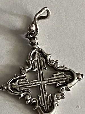 $18 • Buy Sterling Silver Fancy Maltese Cross Pendant