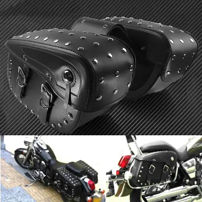 Side Saddle Bags Saddlebags For Yamaha Road Star XV 1600 1700 Midnight Silverado • $119.03