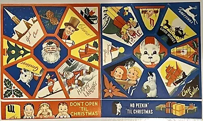 UNUSED 1940s SHEET Of 24 CHRISTMAS SEALS Dennison LICK & STICK (B Red/blue) • $19.95