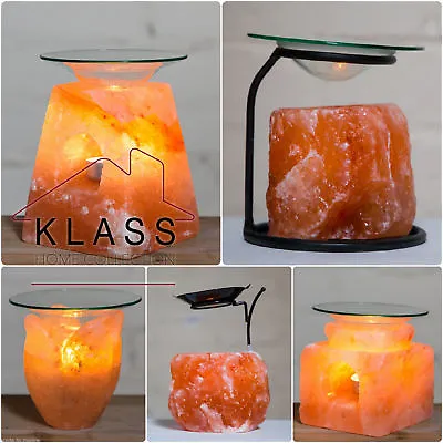Himalayan Natural Salt Lamps Essential Oil Burner Yankee Candle Tealight Holder • £13.99