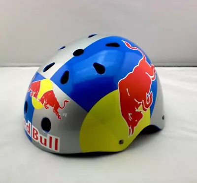 Bmx Snowboard Skate Ski Red Helmet Bull Mountain Bike Team Hand-paint S M Size • $99