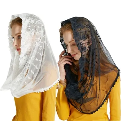 Mantilla Veil Catholic Church Veil Church Mass Veil Headcovering Latin Mass • £8.88