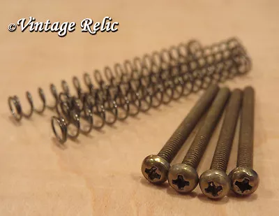 AGED Pickup Mounting SCREWS (4) Nickel PHILLIPS Fit Gibson 1960s 70s Humbucker • $18.99