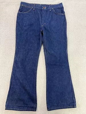 Vtg Wrangler Jeans Mens 34x30 (36x31) Bell Bottom Flare No Fault USA 70s Denim • $71.99