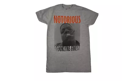 Brooklyn Mint Mens Notorious BIG Brooklyn's Finest Gray Shirt New XS-2XL • $9.99