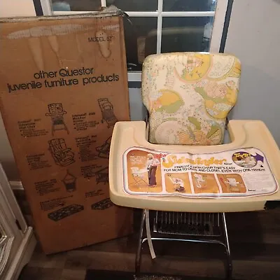 Vintage Metal Vinyl SideWinder  Highchair High Chair With Original Box • $145.99