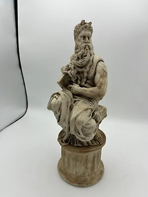 Vintage Sicilian Gold Decanter Roman Figurine Of Moses - EMPTY • $13.20