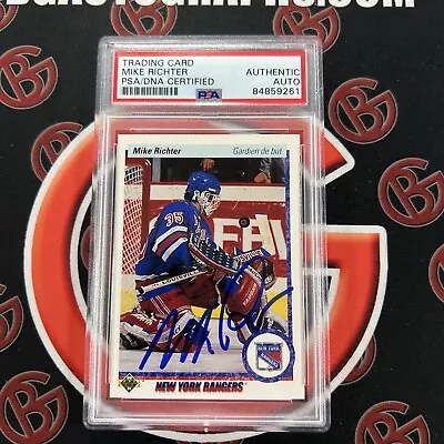 1990 Upper Deck #32 MIKE RICHTER Autographed Rookie PSA AUTO Authentic • $69.99