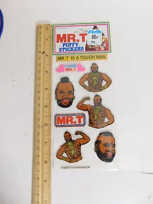 Mr. T Puffy Stickers Sealed The A-Team Vintage 1983 NOS • $5.99