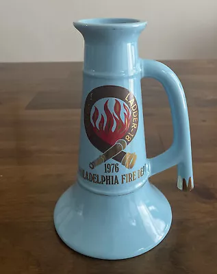 RARE Vintage Philadelphia Fire Dept. 1976 FIRE CHIEFS Horn Mug Jug • $44.99