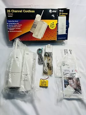 Vintage AT&T Cordless Telephone 25 Channel Hearing Air Compatible Open Box • $29.97