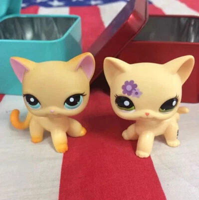 £5.99 • Buy 2pcs/lot LPS Toys Rare Pet Shop  Cat #339#1962 Animal Figures