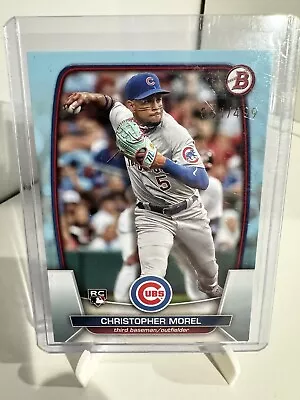 2023 Bowman Christopher Morel Sky Blue /499 Rookie Card RC #34 • $2