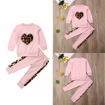 Toddler Kids Baby Girls Infant Clothes T- Shirts Tops Pants Outfits Tracksuits • $29.69