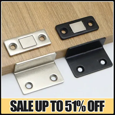 Self Adhesive Strong Magnetic-Steel Catch Latch For Door Cabinet Cupboard Closer • £2.90
