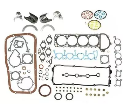 FITS 95-99 NISSAN 240SX Full Gasket Set PISTON RINGS  BEARINGS KIT 2.4L KA24DE  • $129.95