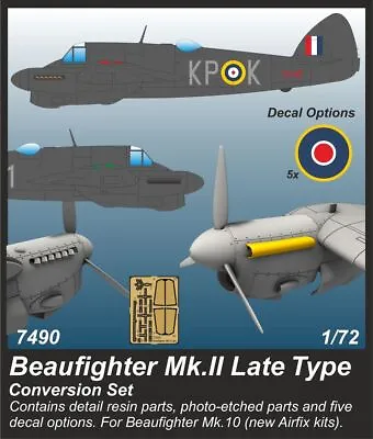 CMK 7490 1:72 Bristol Beaufighter Mk.II Late Type Conversion Set • £21.06