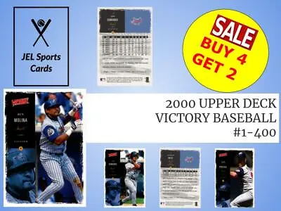 2000 Upper Deck Victory~baseball~cards #1-400~complete Your Set~you Pick • $0.99